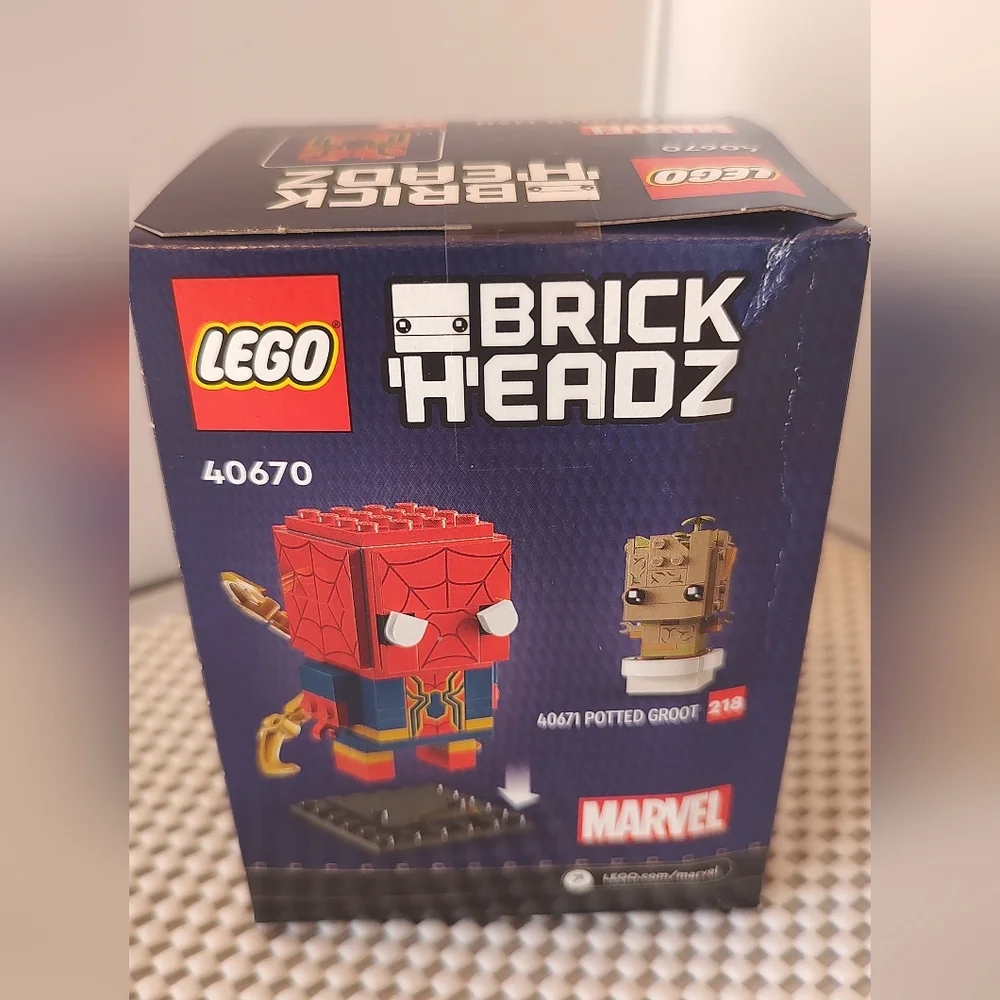 Lego BrickHeadz 40670 Iron Spider-Man #217 The Infinity Saga Marvel NWT Building